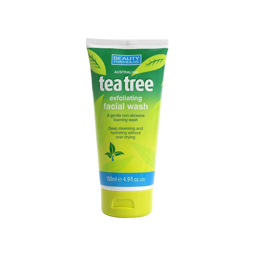 Beauty Formulas Tea Tree Exfoliating Facial Wash 